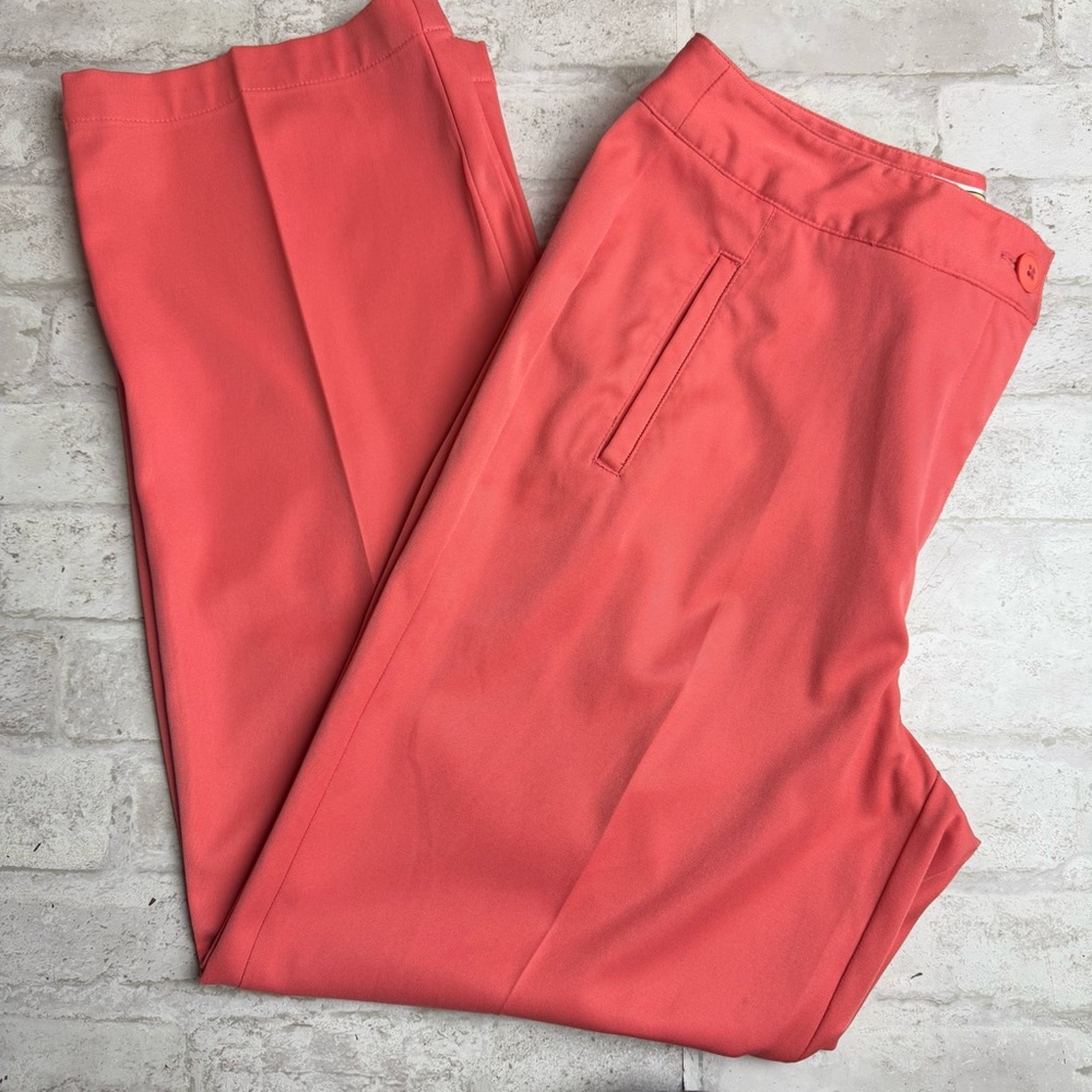 Talbots Professional Pants Coral Peach 10P Straight Leg Excellent Condition😍